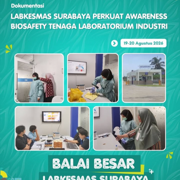 Labkesmas Surabaya Perkuat Awareness Biosafety Tenaga Laboratorium Industri